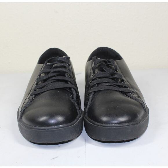 Shoes for Crews Old School Low-Rider Black Leather Shoes Mens 6.5 Womens 8 - Picture 2 of 5